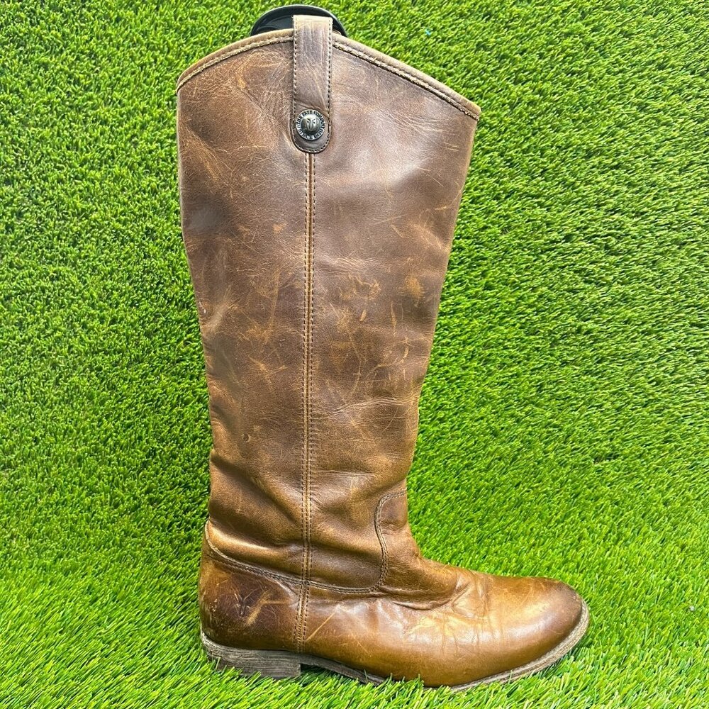 Frye Melissa Button 2 Womens Size 10B Brown Classic Outdoor Leather Riding Boots